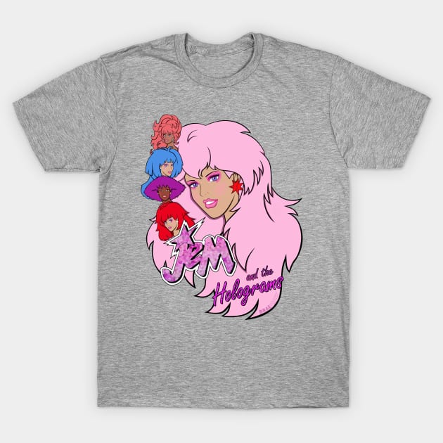 Jem and the Holograms by BraePrint T-Shirt by Braeprint